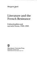 Tapa de Literature and the French resistance