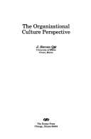 Tapa de The organizational culture perspective