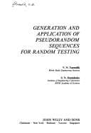 Tapa de Generation and application of pseudorandom sequences for random testing