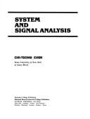 Tapa de System and signal analysis