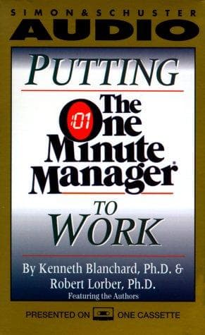 Tapa de Putting The One Minute Manager To Work