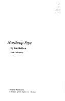 Tapa de Northrop Frye