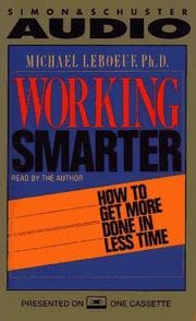 Tapa de Working Smarter How To Get More Done In Less Time