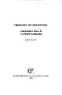 Tapa de Operations on lexical forms