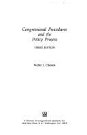 Tapa de Congressional procedures and the policy process