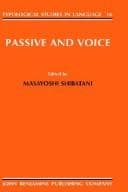 Tapa de Passive and voice