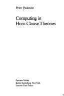 Tapa de Computing in Horn clause theories