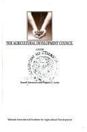Tapa de The Agricultural Development Council