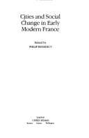 Tapa de Cities and social change in early modern France
