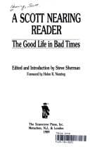 Tapa de A Scott Nearing reader