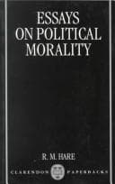 Tapa de Essays on political morality