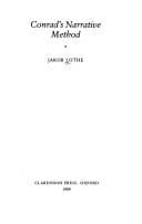 Tapa de Conrad's narrative method