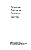Tapa de Designing qualitative research