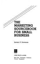 Tapa de The marketing sourcebook for small business