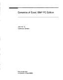Tapa de Dynamics of Excel, IBM PC edition