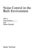 Tapa de Noise Control in the Built Environment