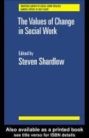 Tapa de The values of change in social work