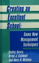 Tapa de Creating an excellent school