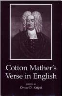 Tapa de Cotton Mather's verse in English