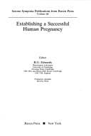 Tapa de Establishing a successful human pregnancy