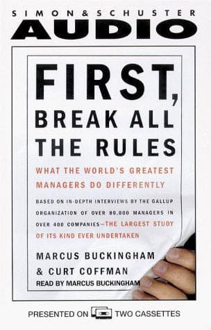 Tapa de First, Break All The Rules