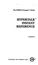 Tapa de HyperTalk instant reference