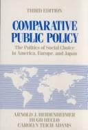 Tapa de Comparative public policy