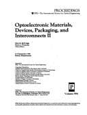 Tapa de Optoelectronic materials, devices, packaging, and interconnects II