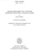 Tapa de Language development and cultivation