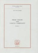 Tapa de Proof Theory and Logical Complexity
