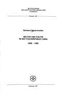 Tapa de Militär und Politik in der Volksrepublik China, 1969-1985