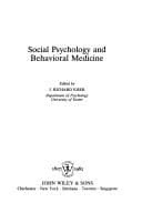 Tapa de Social psychology and behavioral medicine