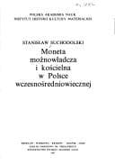 Tapa de Moneta możnowładcza i kościelna w Polsce wczesnośredniowiecznej