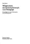 Tapa de Wittgenstein als Sprachphilosoph und Pädagoge