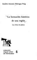 Tapa de La formación histórica de una región