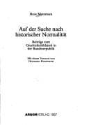 Tapa de Auf der Suche nach historischer Normalität