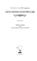 Tapa de Een Indisch huwelijk