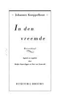 Tapa de In den vreemde