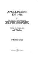 Tapa de Apollinaire en 1918