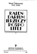 Tapa de Kalendarium II Rzeczypospolitej