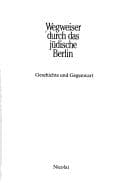 Tapa de Wegweiser durch das jüdische Berlin