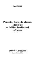 Tapa de Pouvoir, lutte de classes, idéologie et milieu intellectuel africain