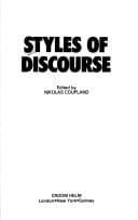 Tapa de Styles of discourse