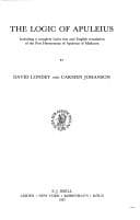 Tapa de The logic of Apuleius