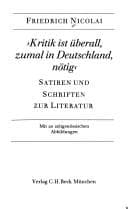 Tapa de Kritik ist überall, zumal in Deutschland, nötig