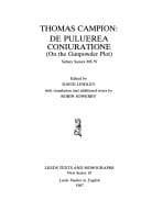 Tapa de De puluerea coniuratione =