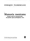 Tapa de Memoria mexicana