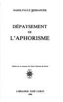 Tapa de Dépaysement de l'aphorisme
