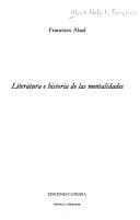 Tapa de Literatura e historia de las mentalidades