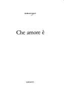 Tapa de Che amore è